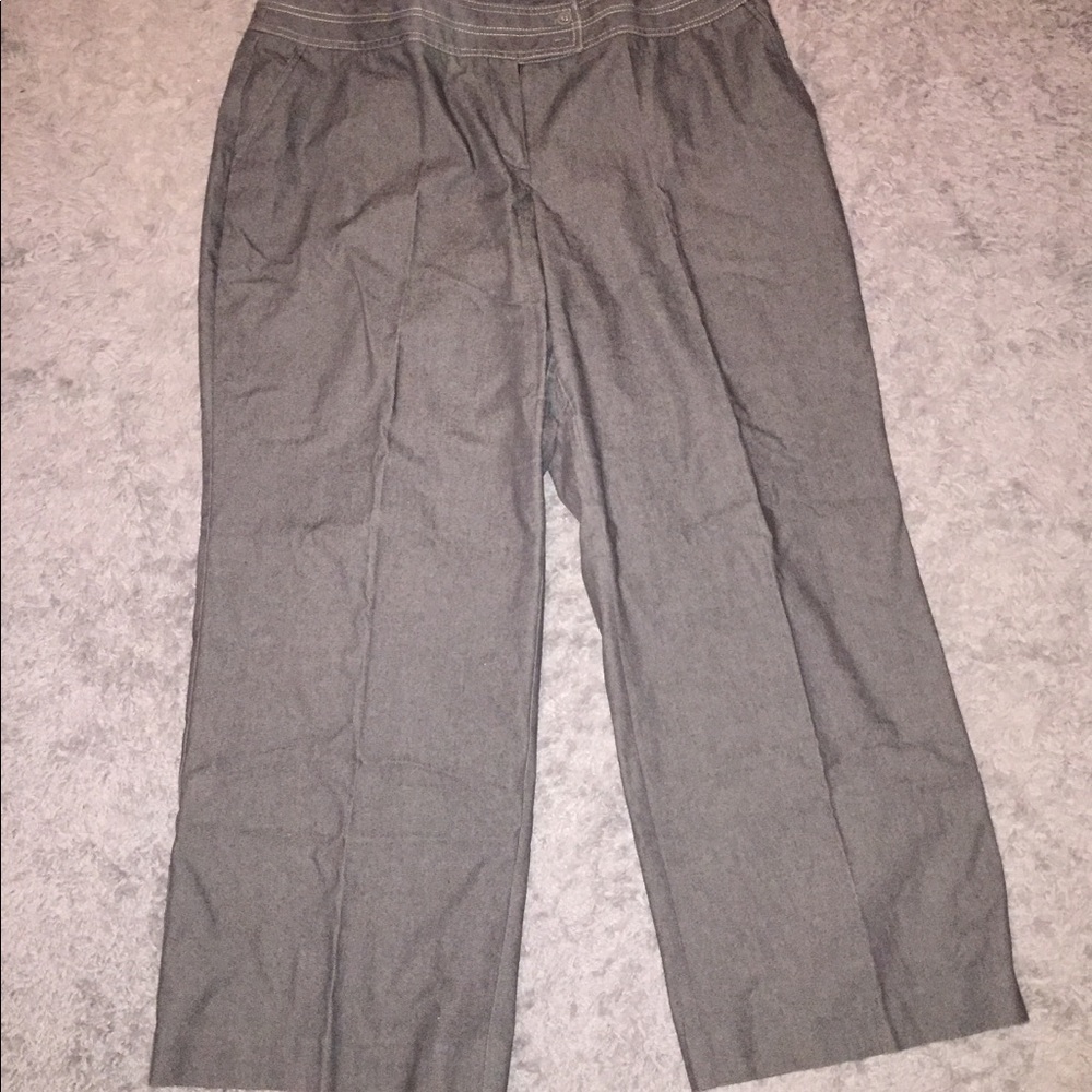 Dark denim trousers